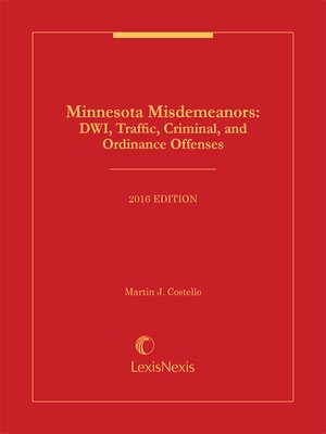 cover image of Minnesota Misdemeanors
